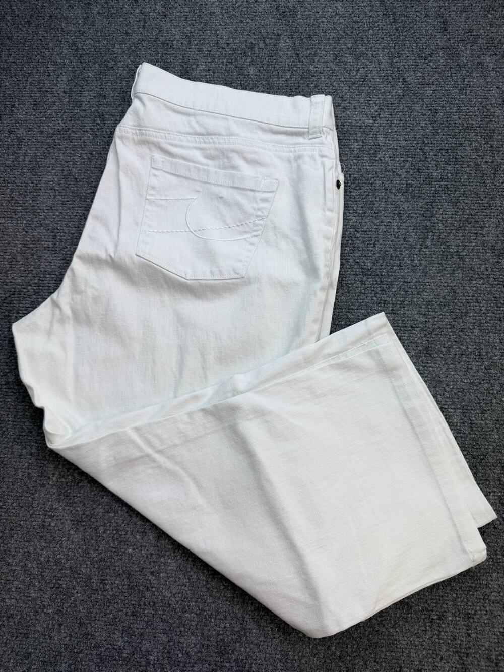 IZOD Jeans Petite Women’s 16P White Stretch Denim Capri Pants Cropped